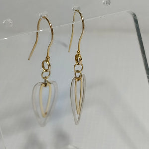 ARETES PAR ORO COMBINADO 14 K 1,00 GRMS (SEMINUEVO)