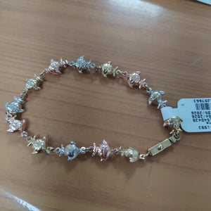 PULSERA ORO COMBINADO 10 K 5,60 GRMS (SEMINUEVO)