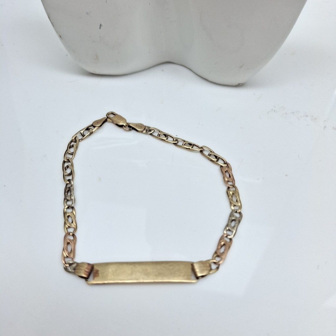 ESCLAVA ORO COMBINADO 14 K 6,70 GRMS (SEMINUEVO)
