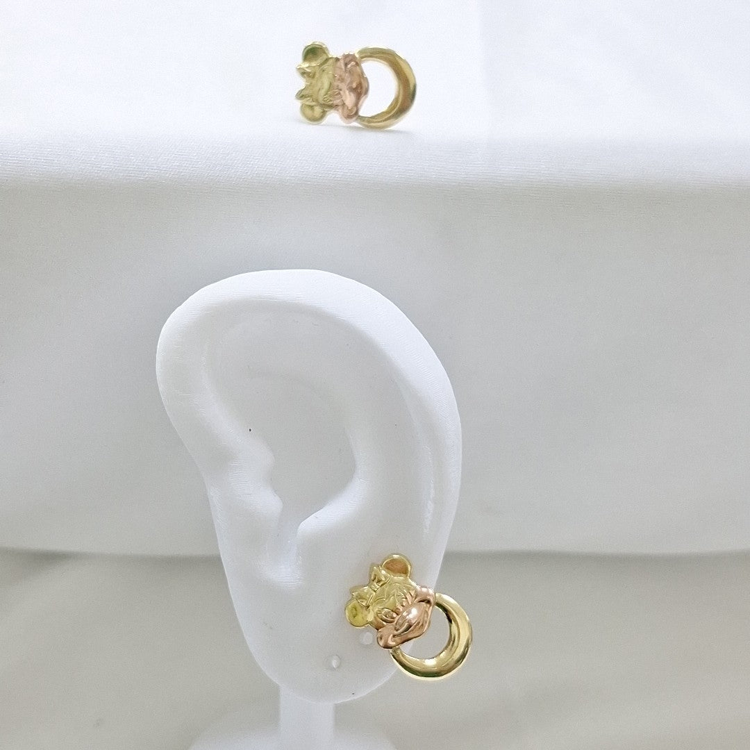 ARETES PAR ORO 14 K 1.8 GRMS (SEMINUEVO)
