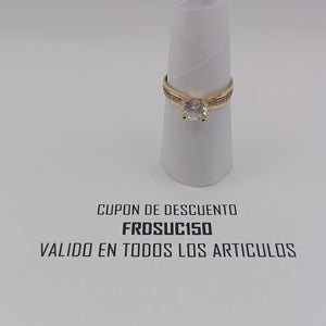 SOLITARIO ORO 14 K 1.9 GRMS (SEMINUEVO)