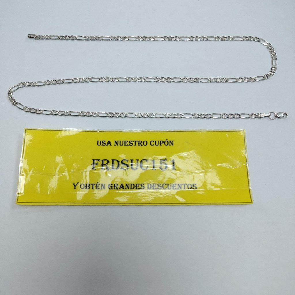 CADENA TEJIDO MARINERO PLATA .925 55 CM 7.9 GR (NUEVO)