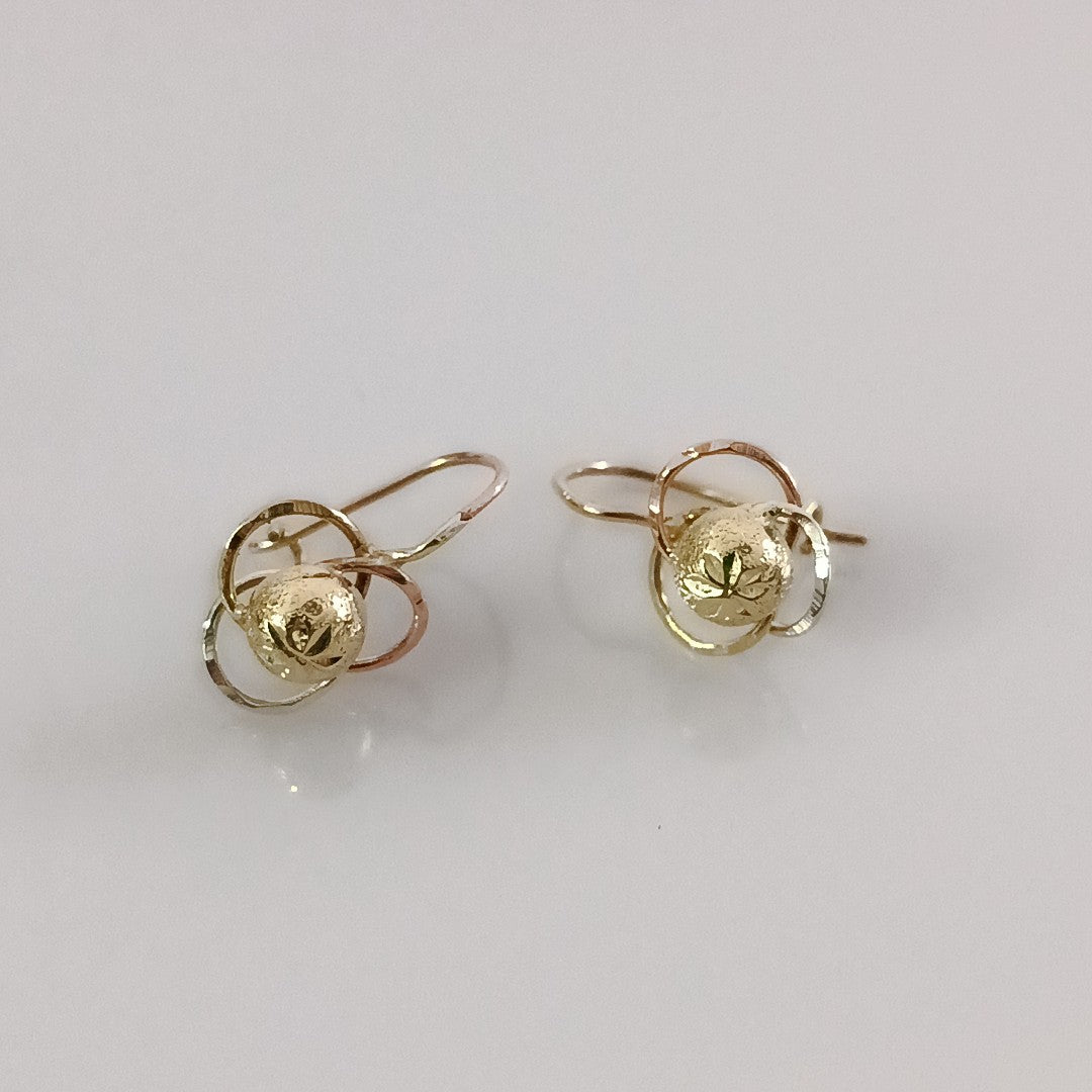 ARETES PAR ORO 14 K 1.7 GRMS (SEMINUEVO)