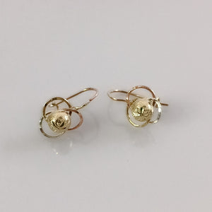 ARETES PAR ORO 14 K 1.7 GRMS (SEMINUEVO)