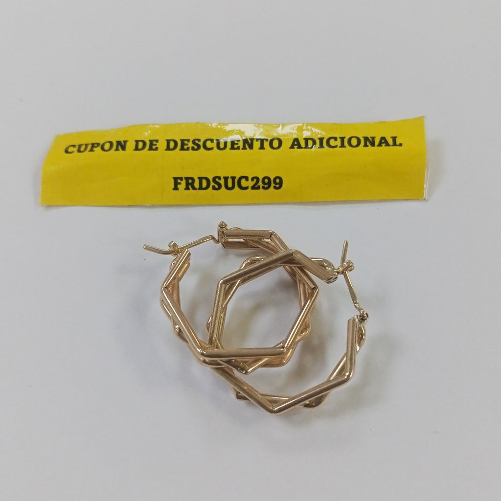 ARRACADAS PAR ORO 14 K 5.2 GRMS (SEMINUEVO)