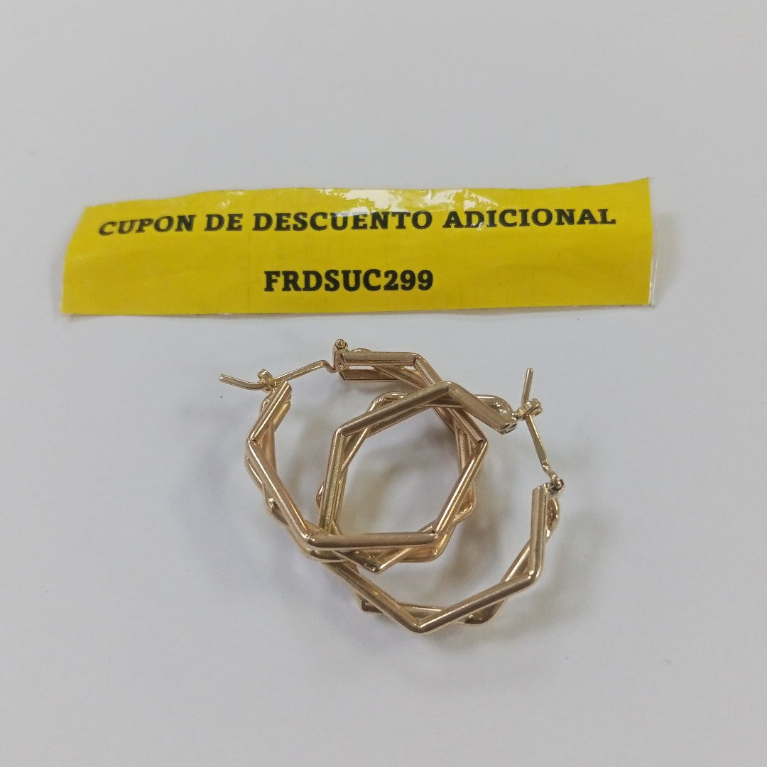 ARRACADAS PAR ORO 14 K 5.2 GRMS (SEMINUEVO)