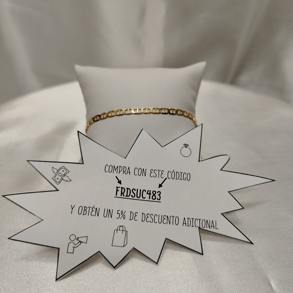 PULSERA TEJIDO GUCHI 2.9G 18 CM (NUEVO)