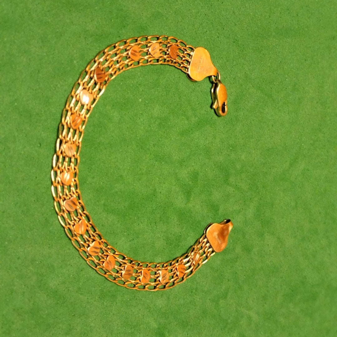 PULSERA ORO COMBINADO 10 K 6,30 GRMS (SEMINUEVO)