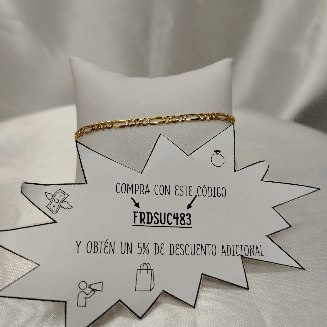 PULSERA TEJIDO 3X1 3.4G 18 CM (NUEVO)