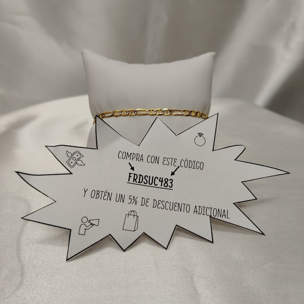 PULSERA TEJIDO 3X1 2.9G 18 CM (NUEVO)