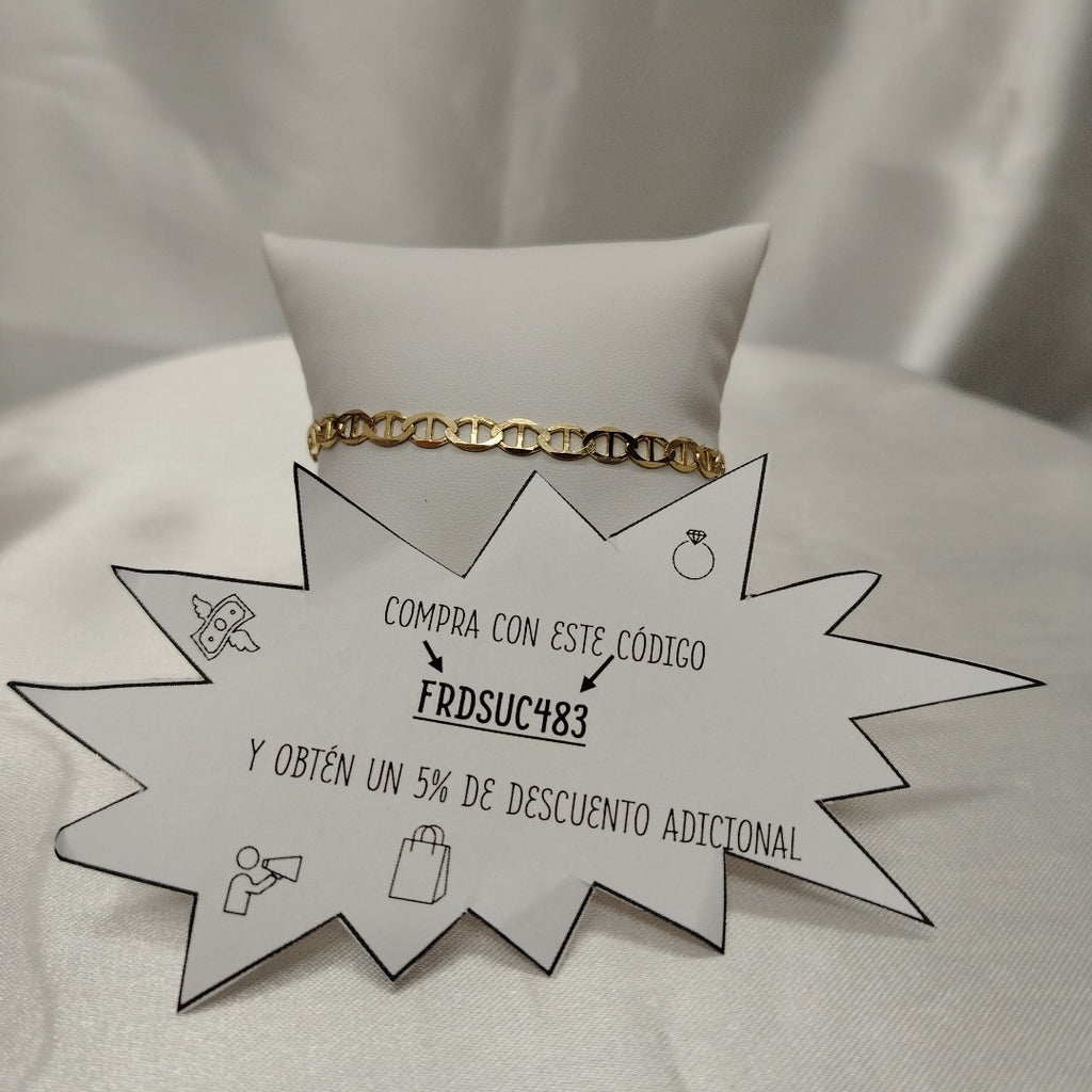 PULSERA TEJIDO GUCHI 5.4G 21 CM (NUEVO)