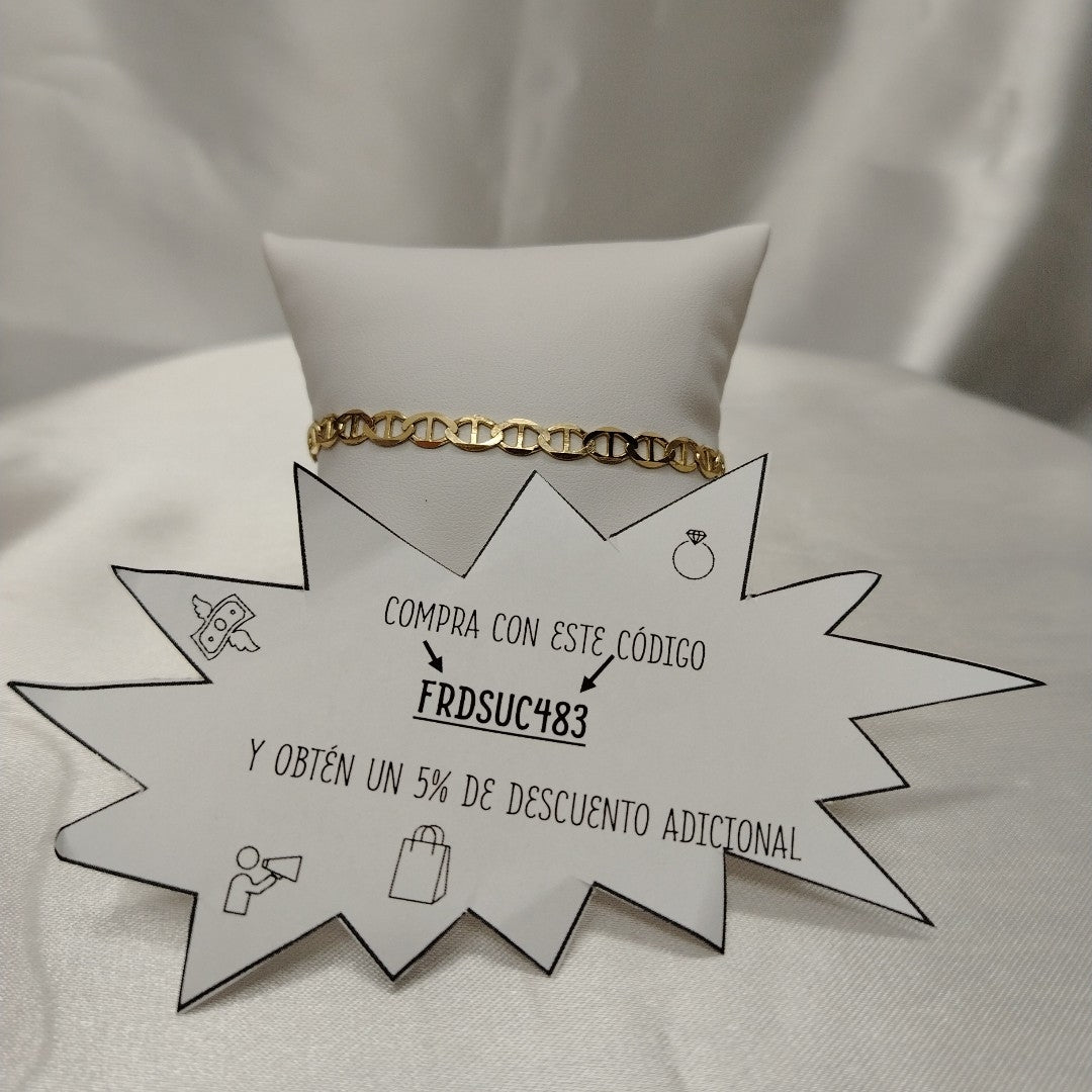 PULSERA TEJIDO GUCHI 5.4G 21 CM (NUEVO)