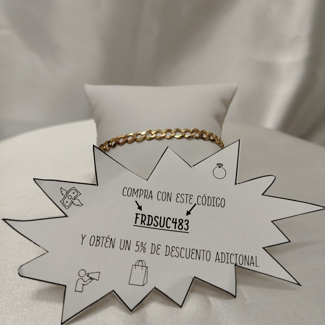 PULSERA TEJIDO BARBADA 5.3G 21 CM (NUEVO)