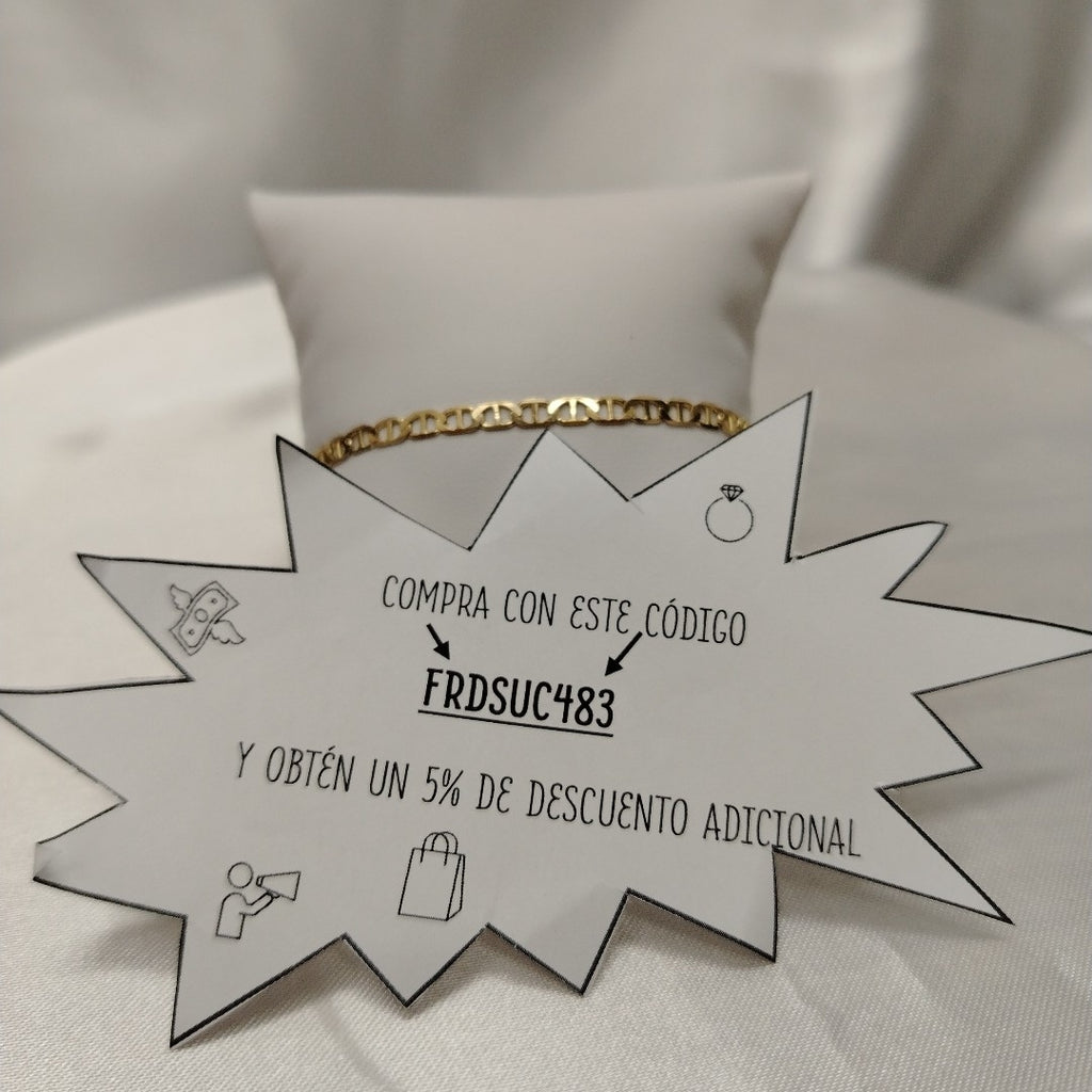 PULSERA TEJIDO GUCHI 3.2G 21 CM (NUEVO)