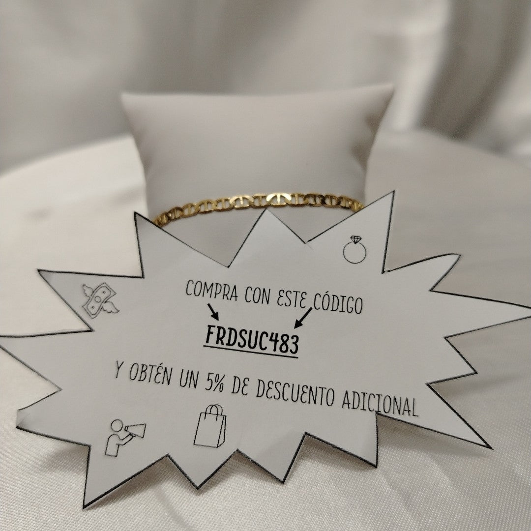 PULSERA TEJIDO GUCHI 3.2G 21 CM (NUEVO)