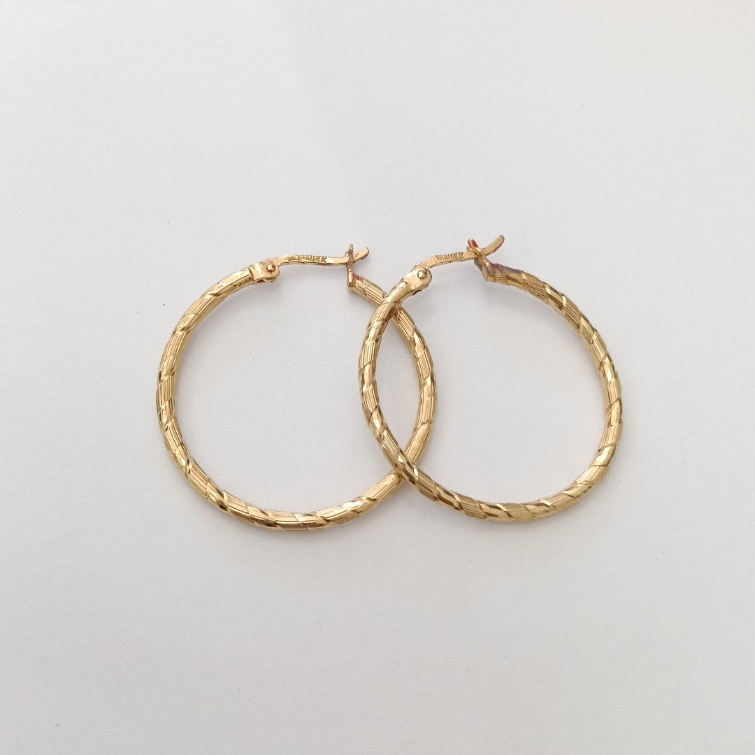 ARRACADAS PAR ORO 14 K 2.8 GRMS (SEMINUEVO)