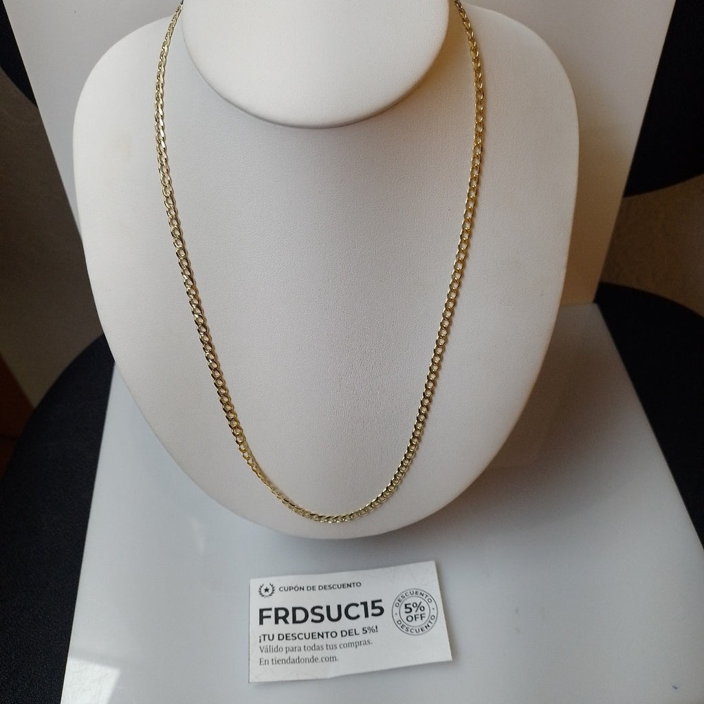 CADENAS BARBADA ORO 14K 55 CM 13.2 GR (NUEVO)