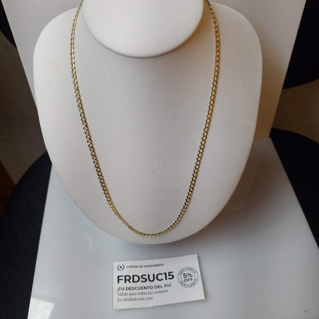 CADENAS BARBADA ORO 14K 55 CM 13.2 GR (NUEVO)