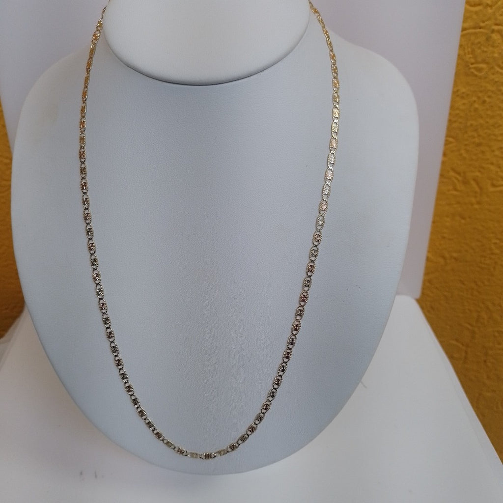 CADENAS TEJIDO GUCHI ORO 10K 55 CM 6.9 GR (NUEVO)