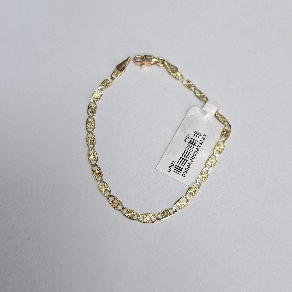 PULSERAS GUCHI ORO 14K 18 CM 2.9 GR (NUEVO)
