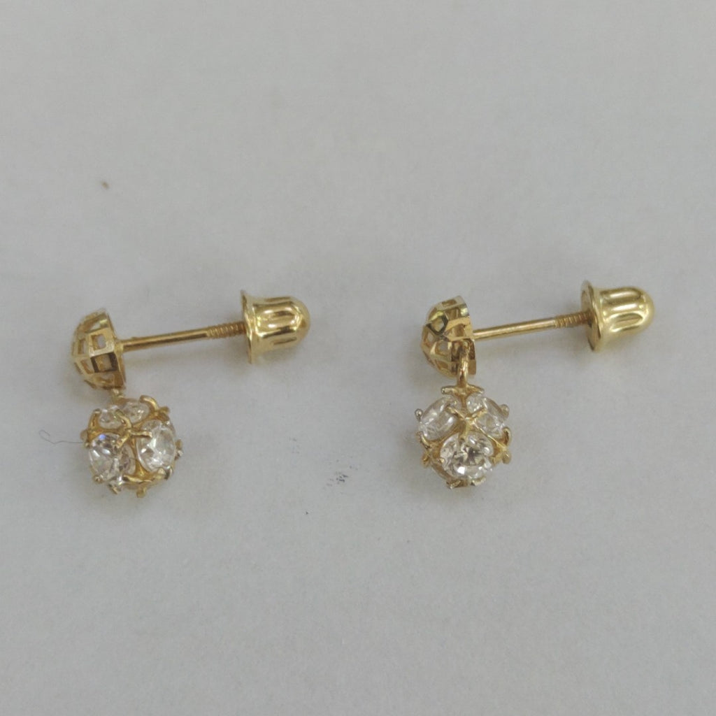 BROQUELES PAR ORO 14 K 0,80 GRMS (SEMINUEVO)