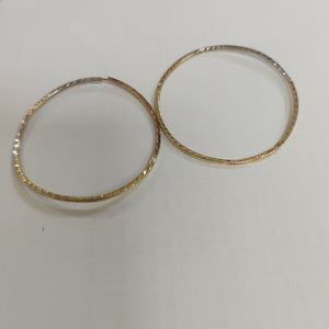 ARRACADAS PAR ORO COMBINADO 14 K 2.3 GRMS (SEMINUEVO)