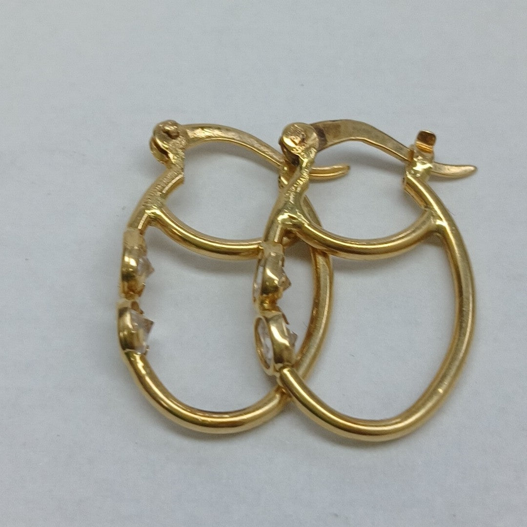 ARETES PAR ORO 14 K 2.4 GRMS (SEMINUEVO)
