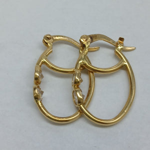 ARETES PAR ORO 14 K 2.4 GRMS (SEMINUEVO)