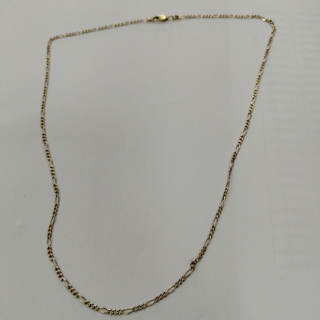 CADENA ORO, ORO COMBINADO 14 K 5.1 GRMS (SEMINUEVO)