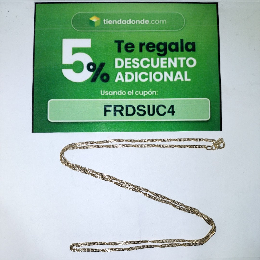 CADENA ORO 14 K 3.2 GRMS (SEMINUEVO)