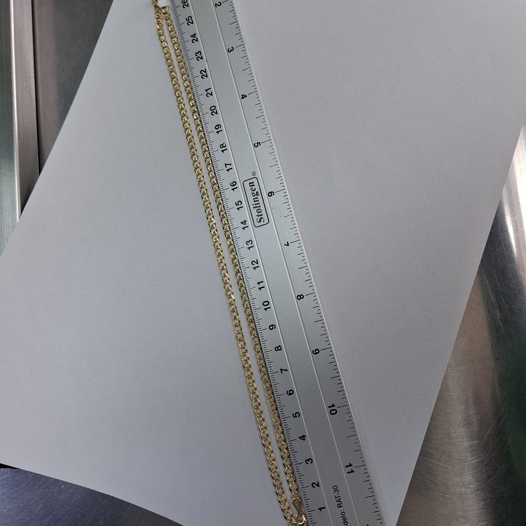 CADENAS BARBADA ORO 14K 55 CM 13.1 GR (NUEVO)