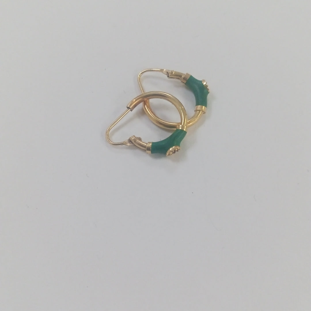 ARETES PAR ORO 14 K 1.7 GRMS (SEMINUEVO)