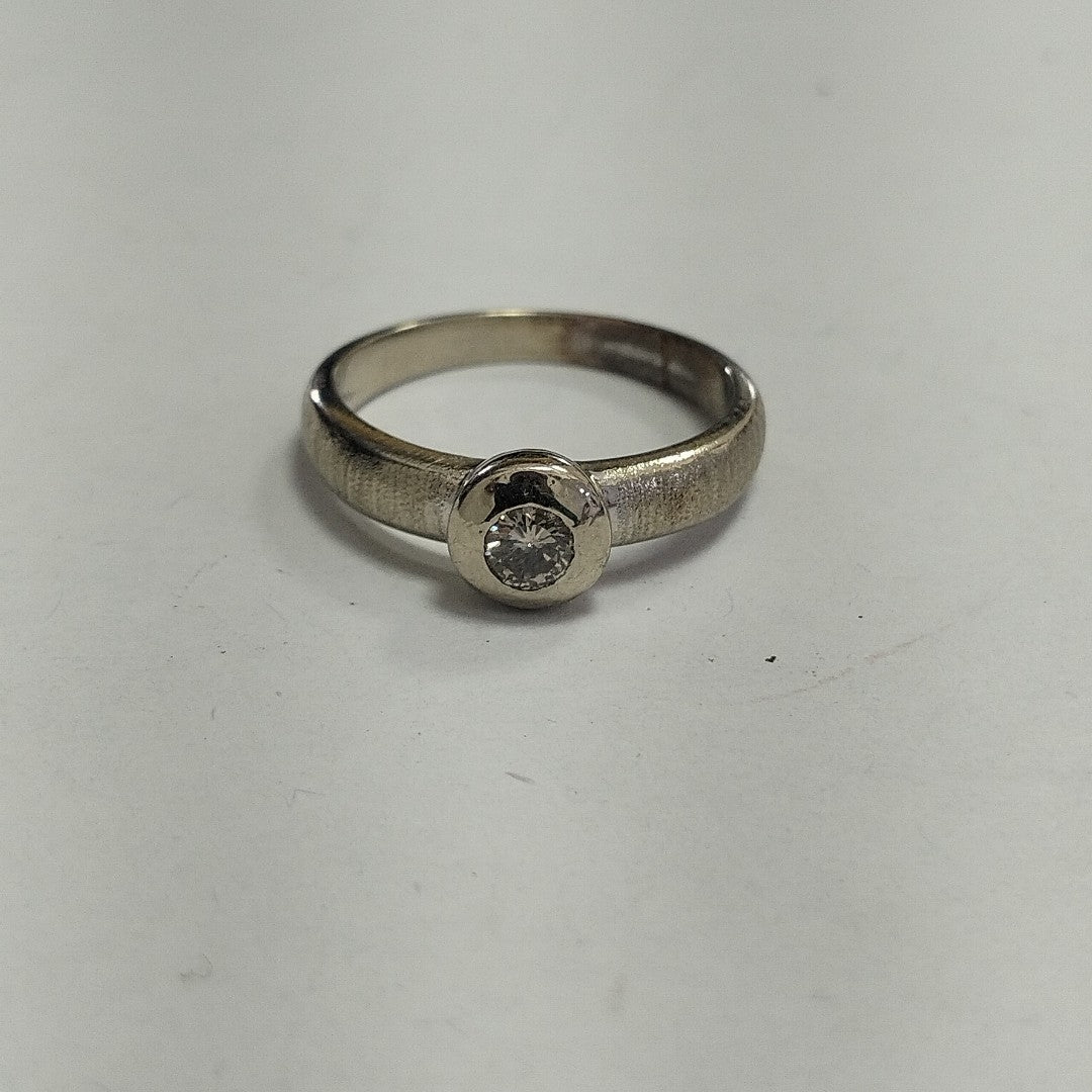 ANILLITO, SOLITARIO ORO 14 K 3.5 GRMS (SEMINUEVO)