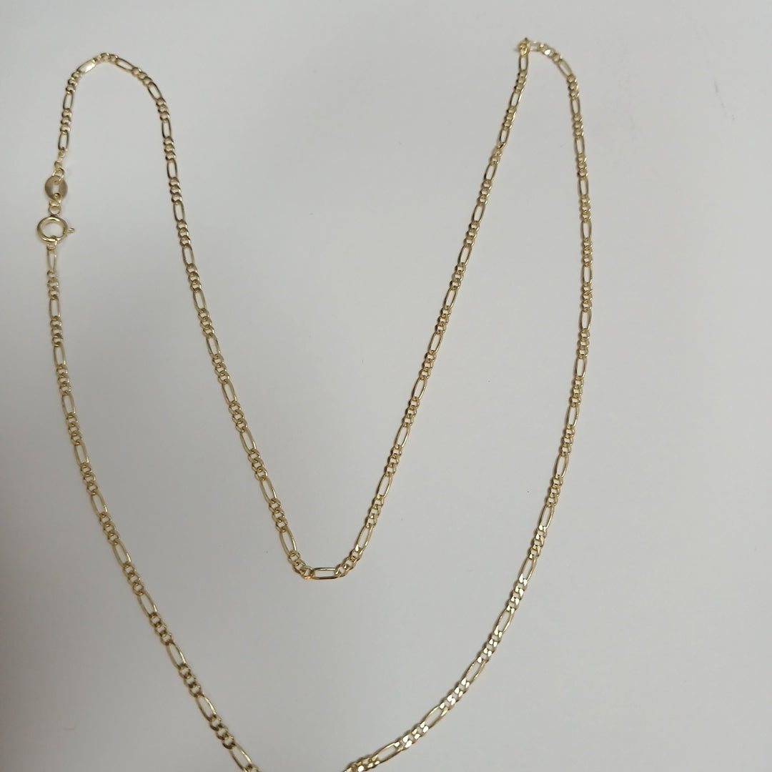CADENAS TEJIDO 3X1 ORO 10K 55 CM 3.2 GR (NUEVO)