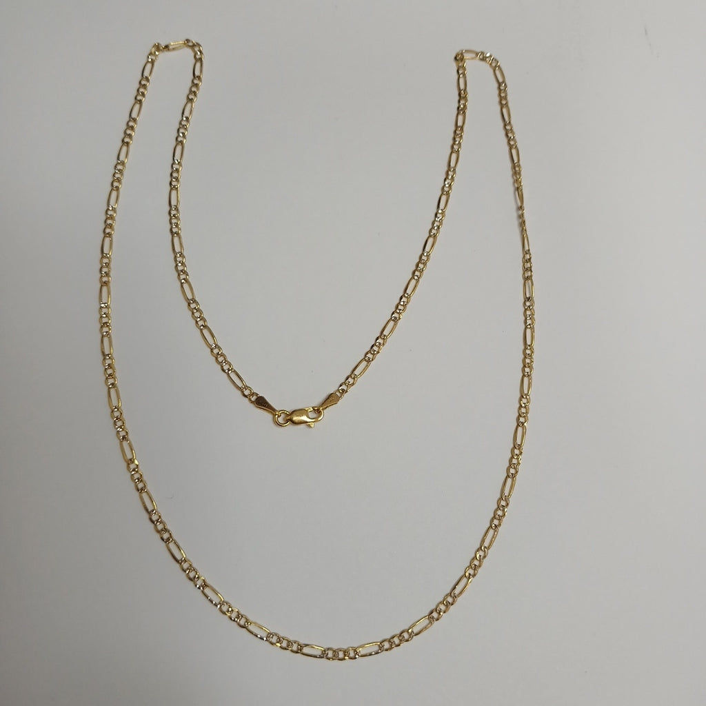 CADENAS TEJIDO 3X1 ORO 14K 55 CM 4.9 GR (NUEVO)