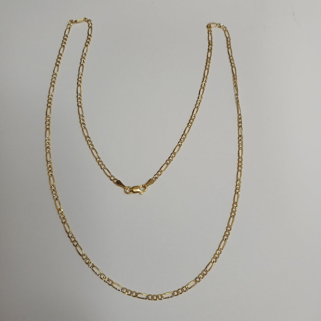CADENAS TEJIDO 3X1 ORO 14K 55 CM 4.9 GR (NUEVO)