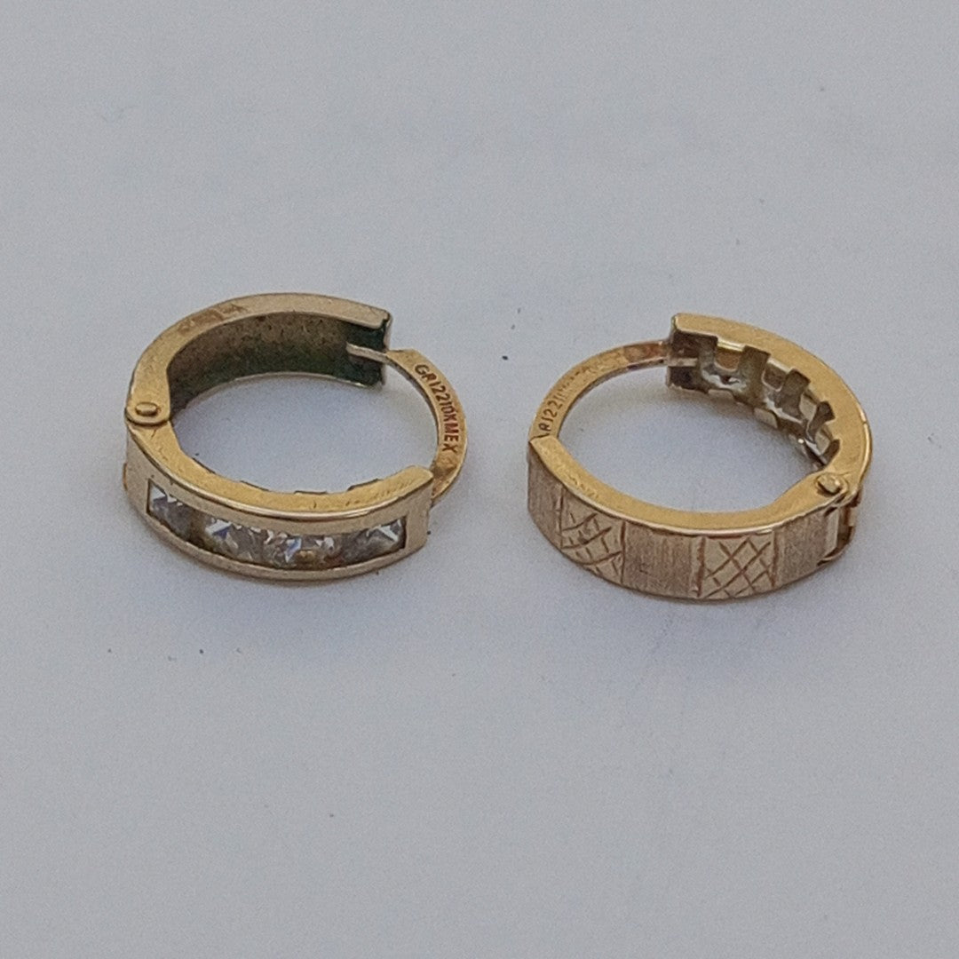 ARETES PAR ORO 10 K 1.2 GRMS (SEMINUEVO)