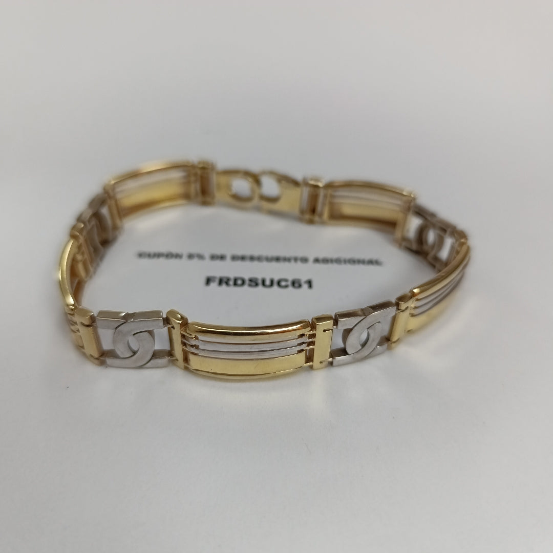 PULSERA RIGIDA ORO,ORO BLANCO 14 K 22,30 GRMS (SEMINUEVO)