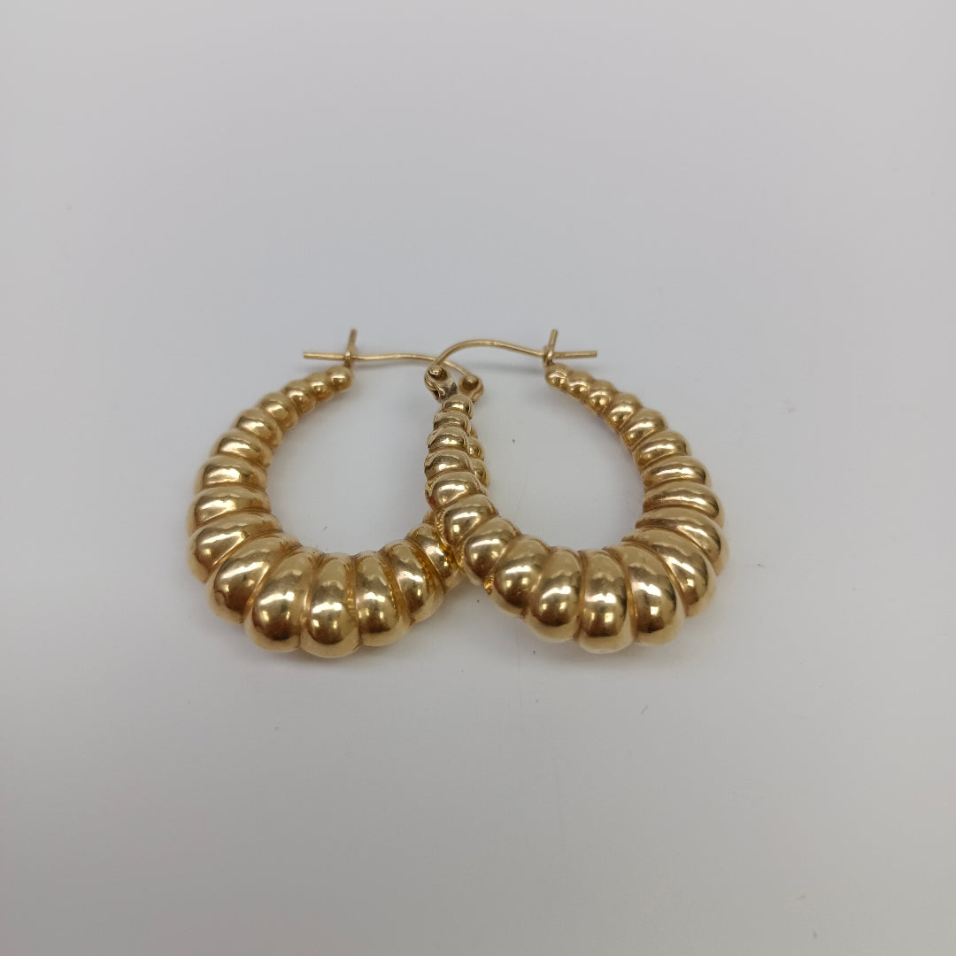ARRACADAS PAR ORO 14 K 3.8 GRMS (SEMINUEVO)