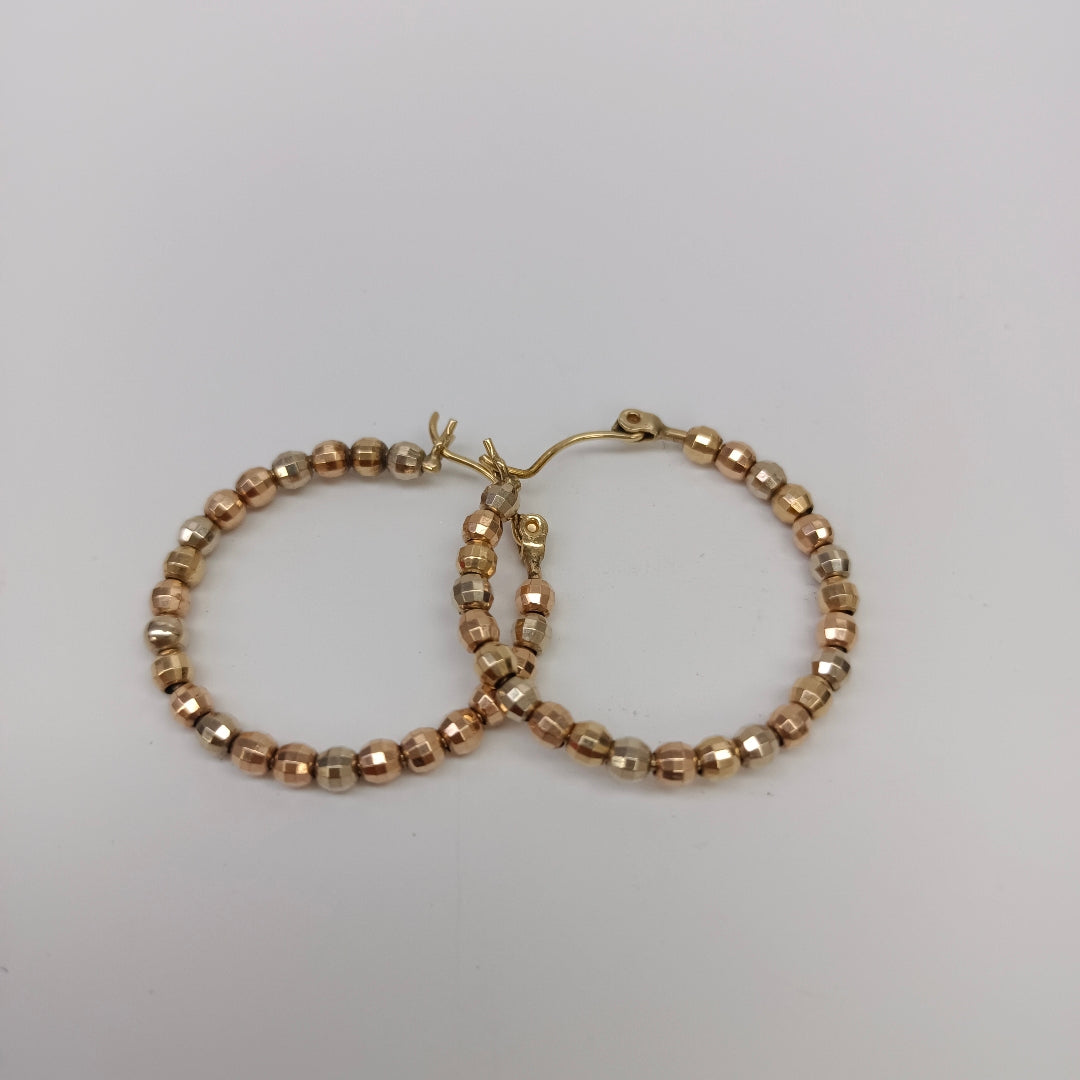 ARRACADAS PAR ORO 14 K 4.7 GRMS (SEMINUEVO)