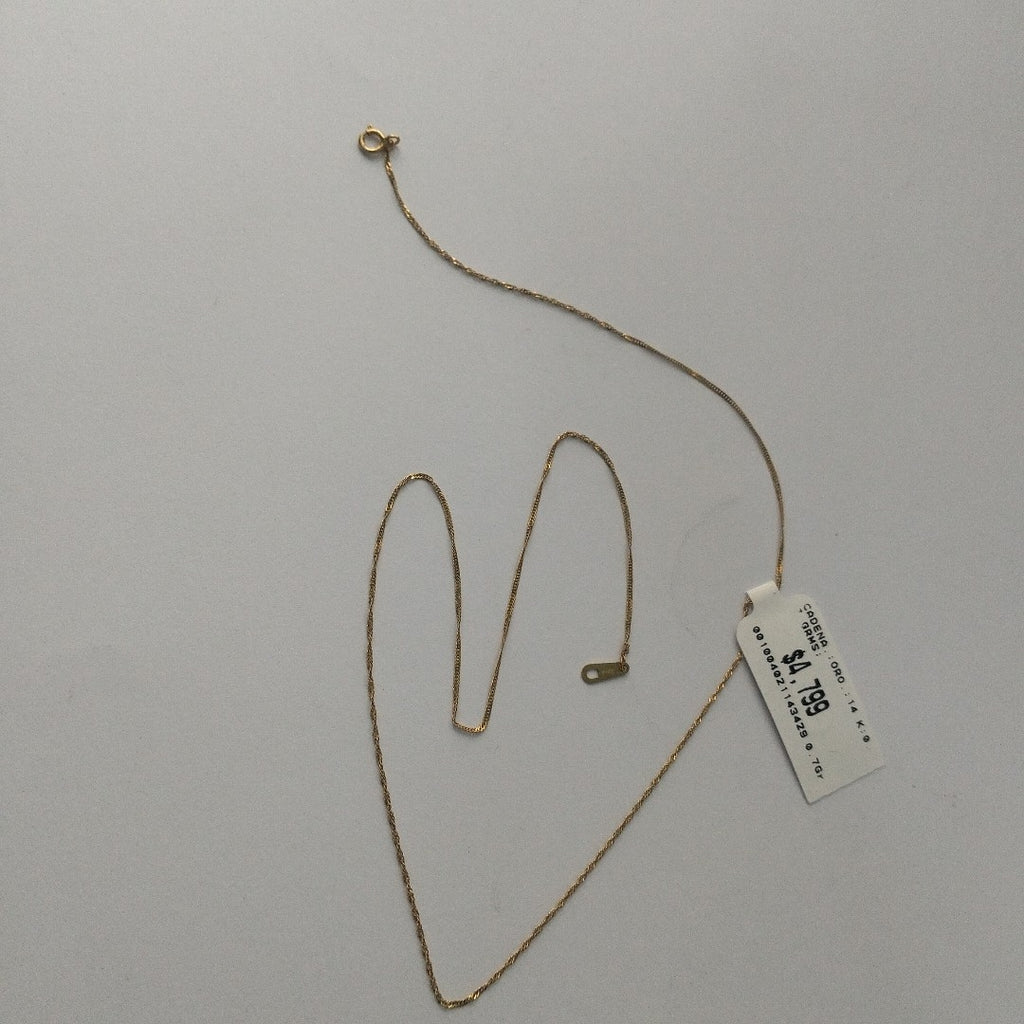 CADENA ORO 14 K 0.7 GRMS (SEMINUEVO)