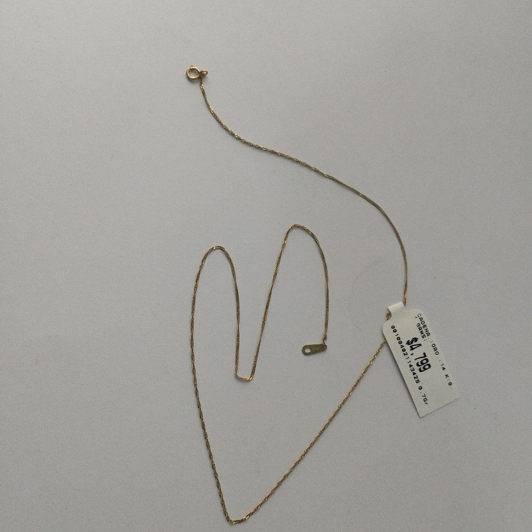 CADENA ORO 14 K 0.7 GRMS (SEMINUEVO)
