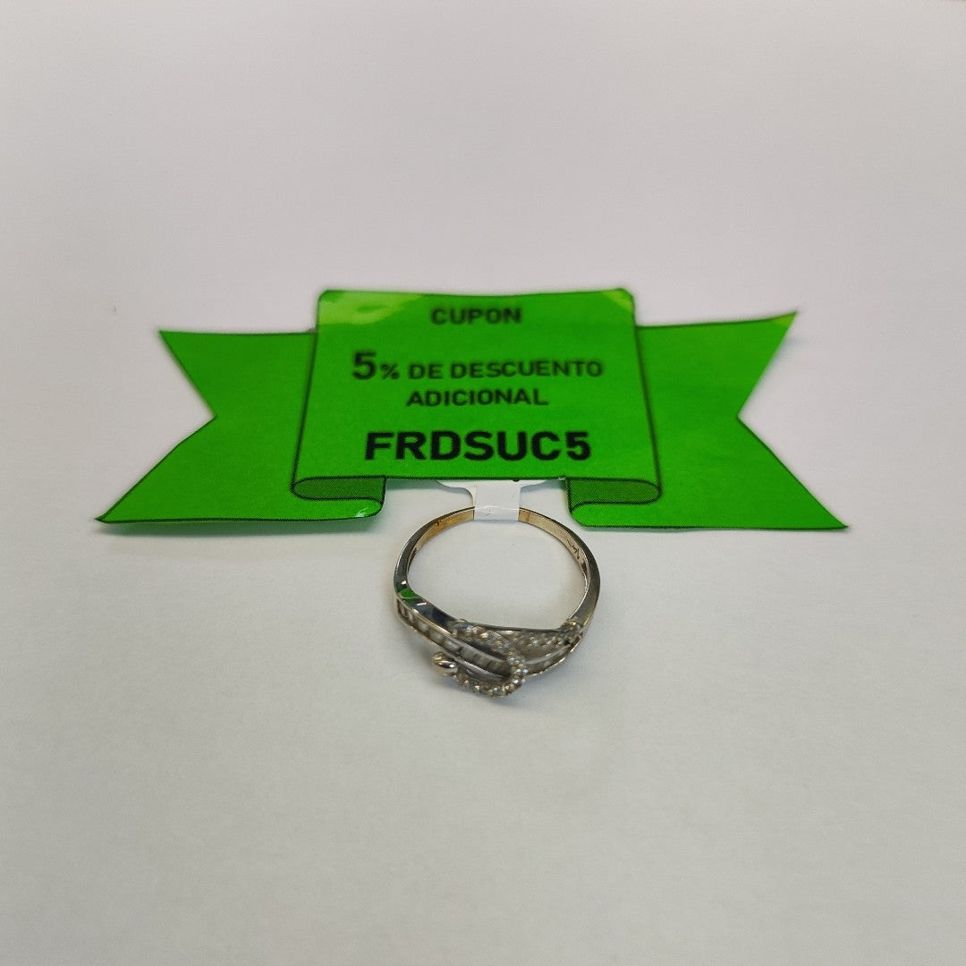 ANILLO ORO, ORO BLANCO 14 K 2.5 GRMS (SEMINUEVO)