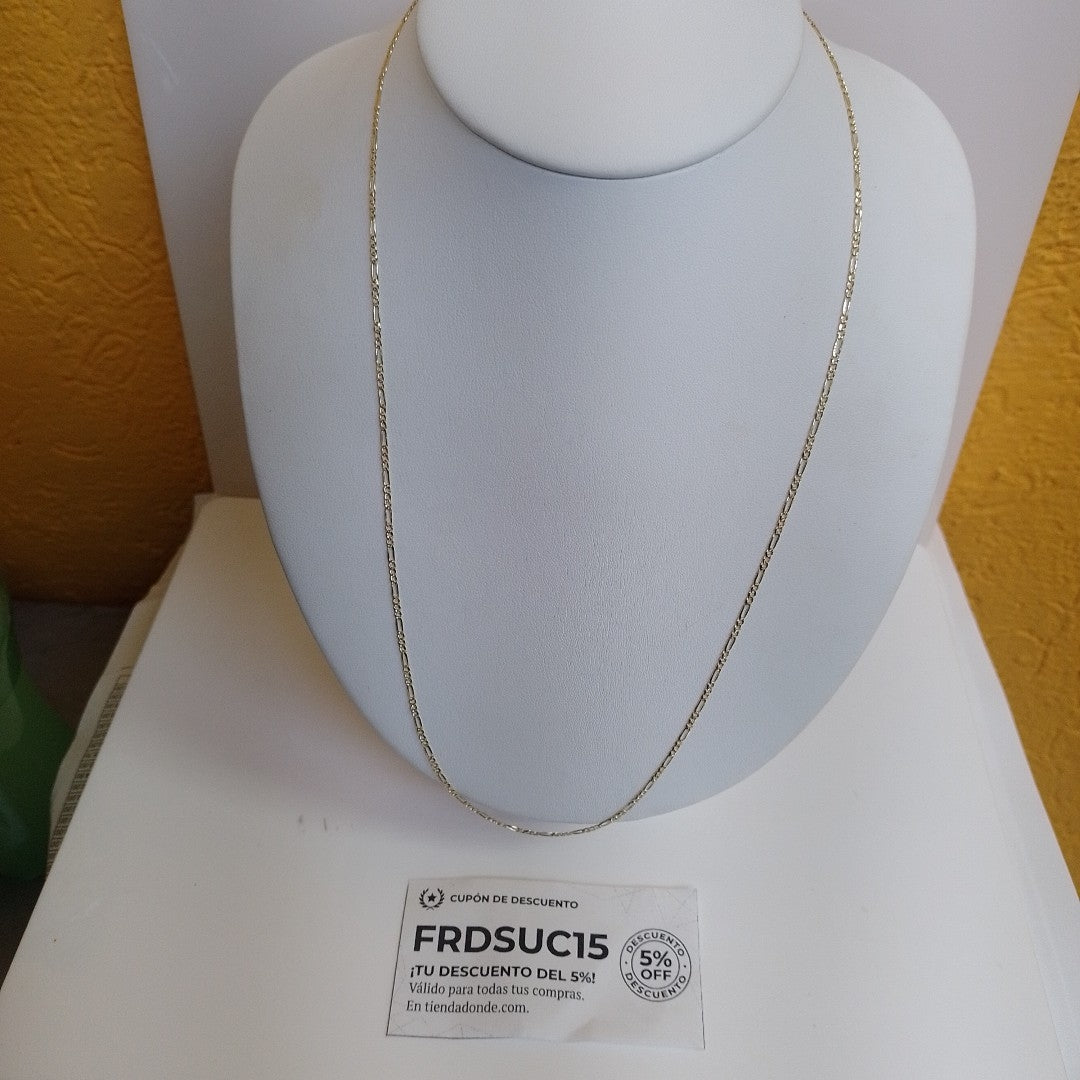 CADENAS 3X1 ORO 14K 55 CM 4 GR (NUEVO)