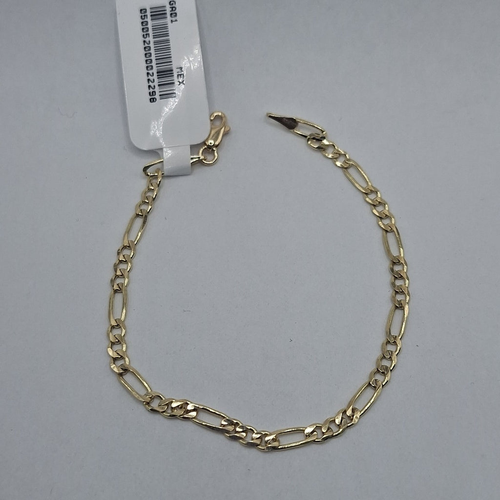 PULSERAS TEJIDO 3X1 ORO 14K 18 CM 2.9 GR (NUEVO)