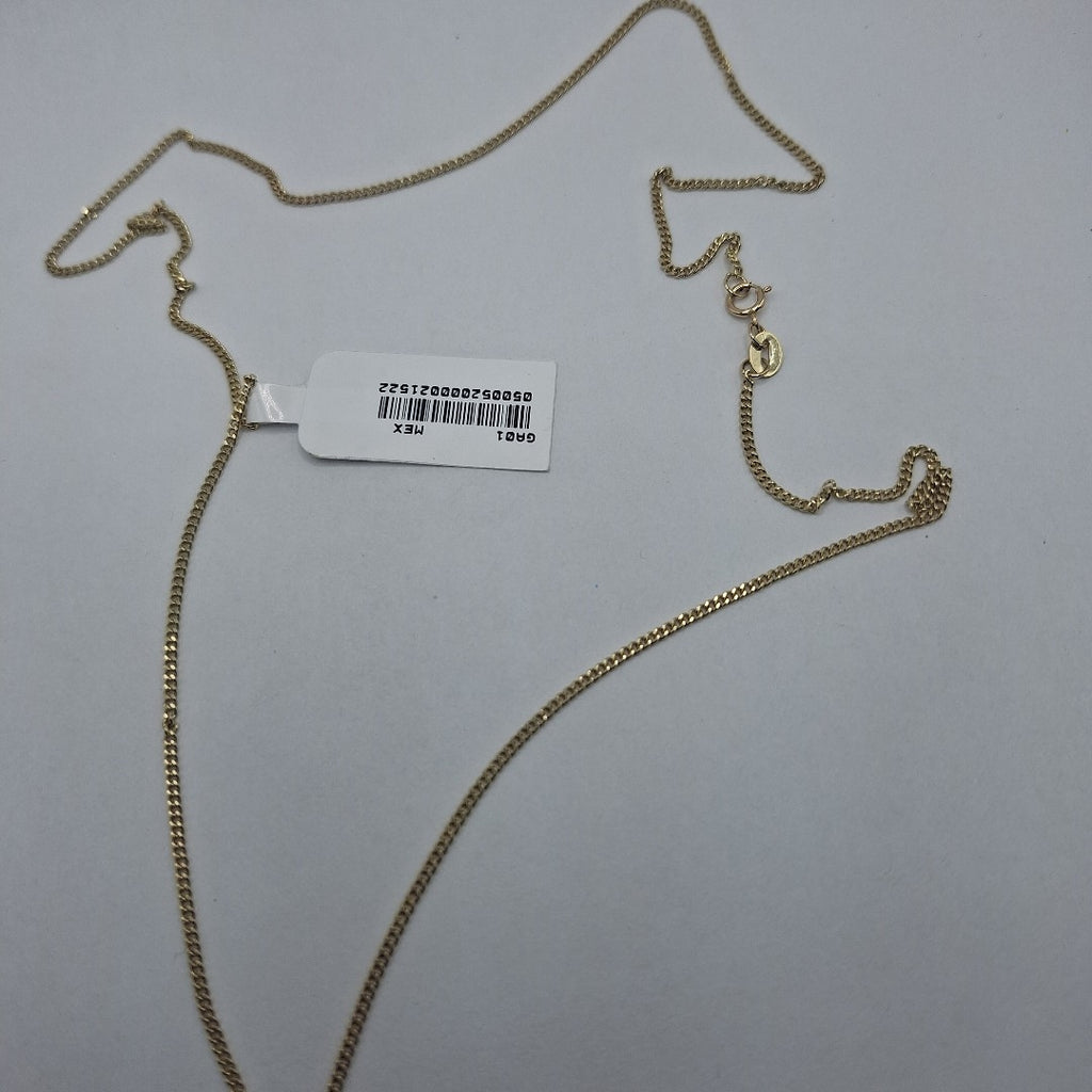 CADENAS TEJIDO BARBADA ORO 10K 55 CM 3.1 GR (NUEVO)