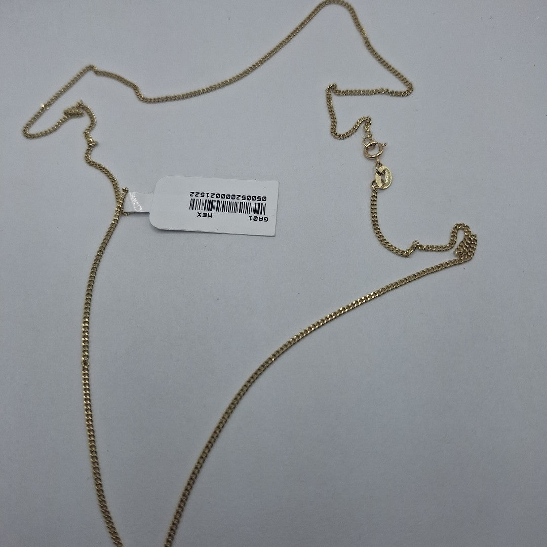 CADENAS TEJIDO BARBADA ORO 10K 55 CM 3.1 GR (NUEVO)