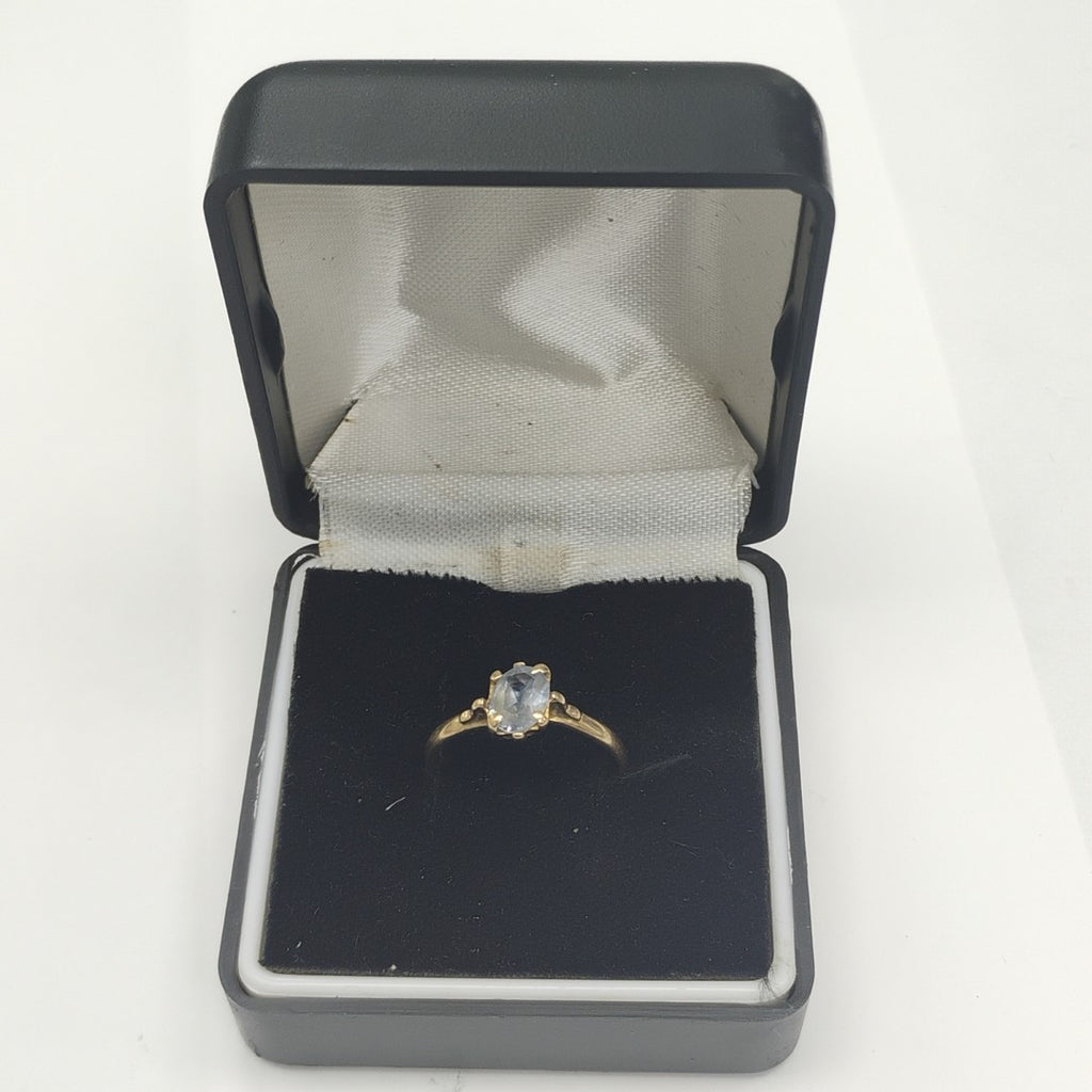 ANILLITO, SOLITARIO ORO 14 K 1.8 GRMS (SEMINUEVO)