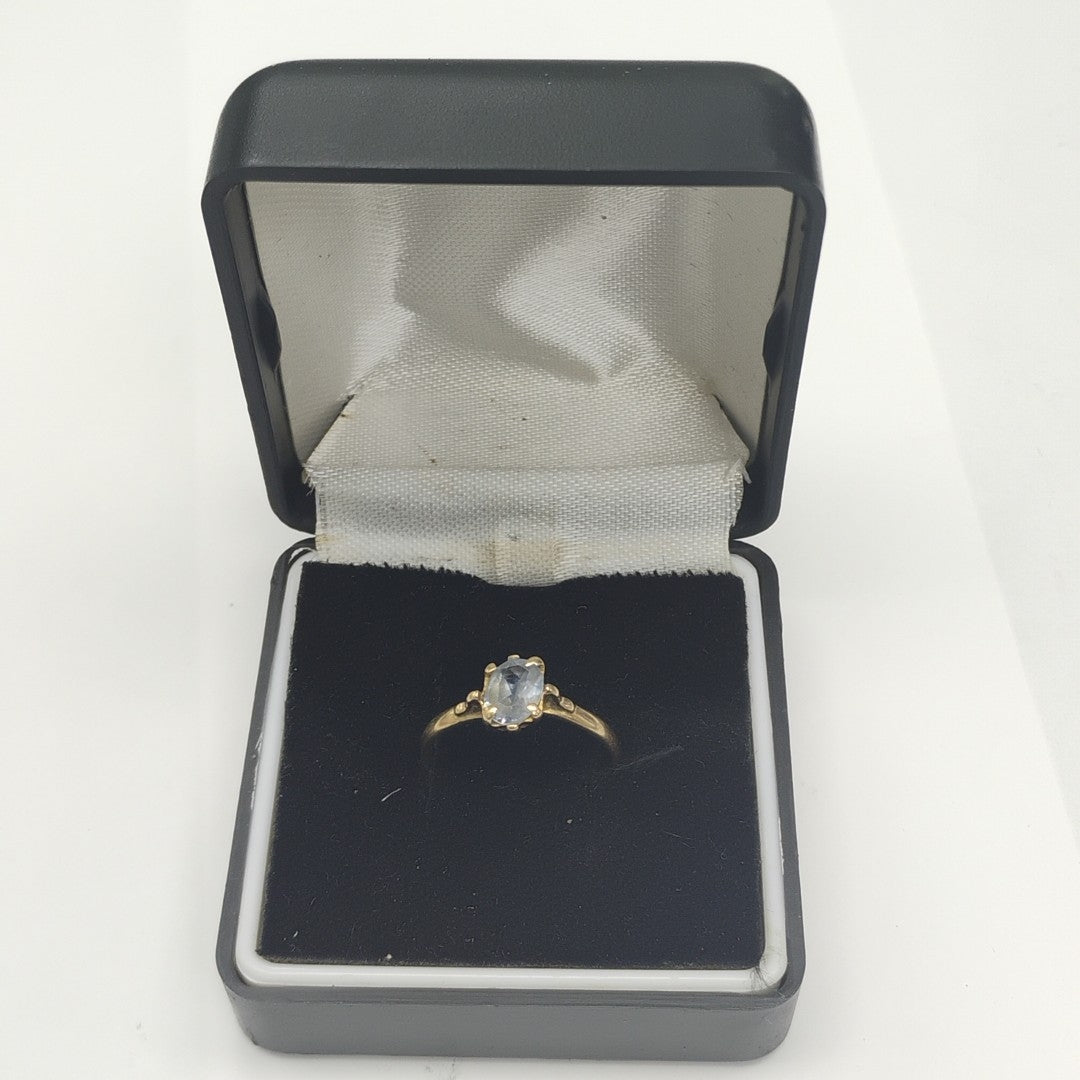 ANILLITO, SOLITARIO ORO 14 K 1.8 GRMS (SEMINUEVO)
