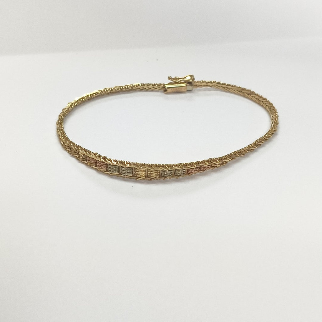PULSERA ORO COMBINADO 10 K 6,70 GRMS (SEMINUEVO)